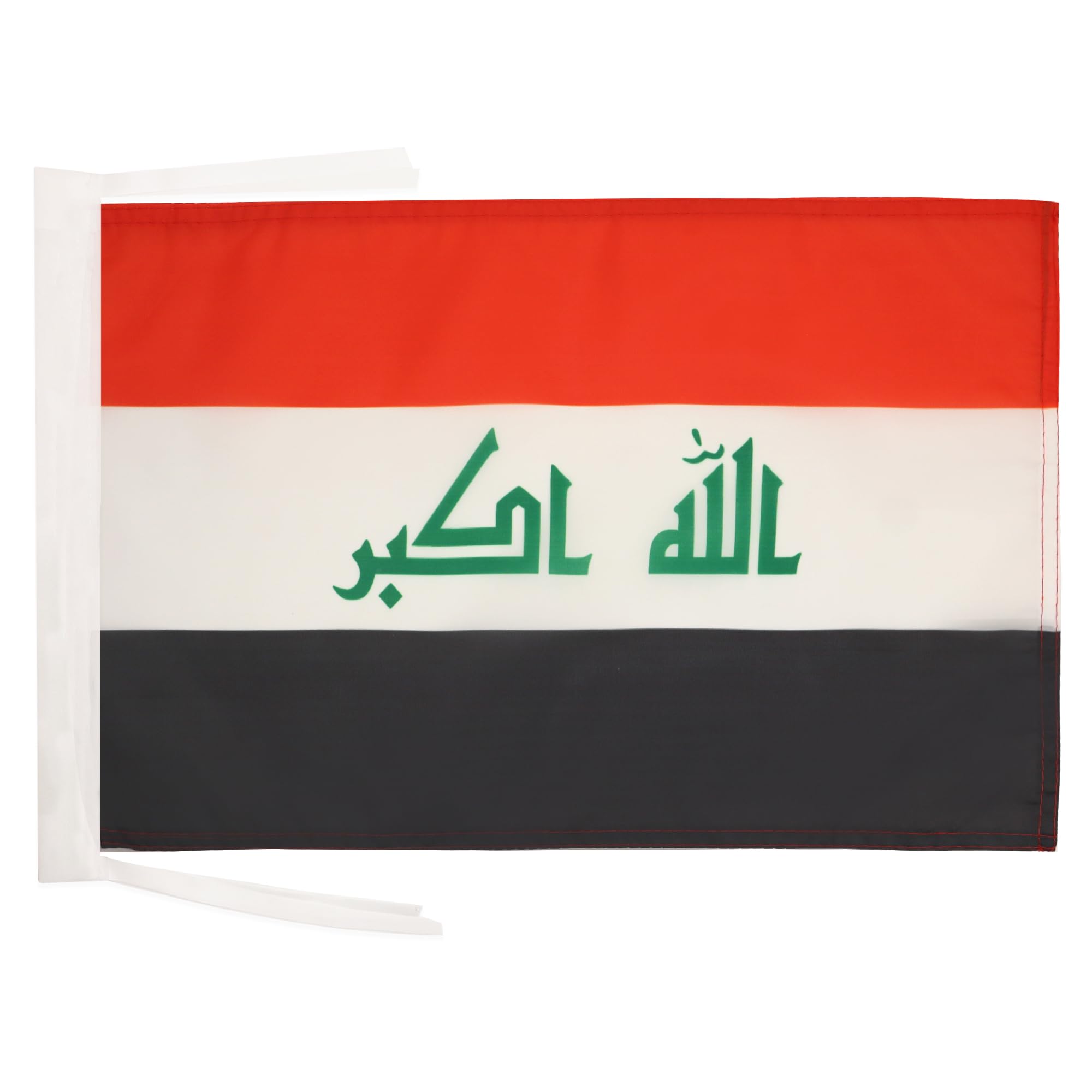 AZ FLAG Iraq Flag 18'' x 12'' cords - Iraqi SMALL flags 30 x 45cm - Banner 18x12 in