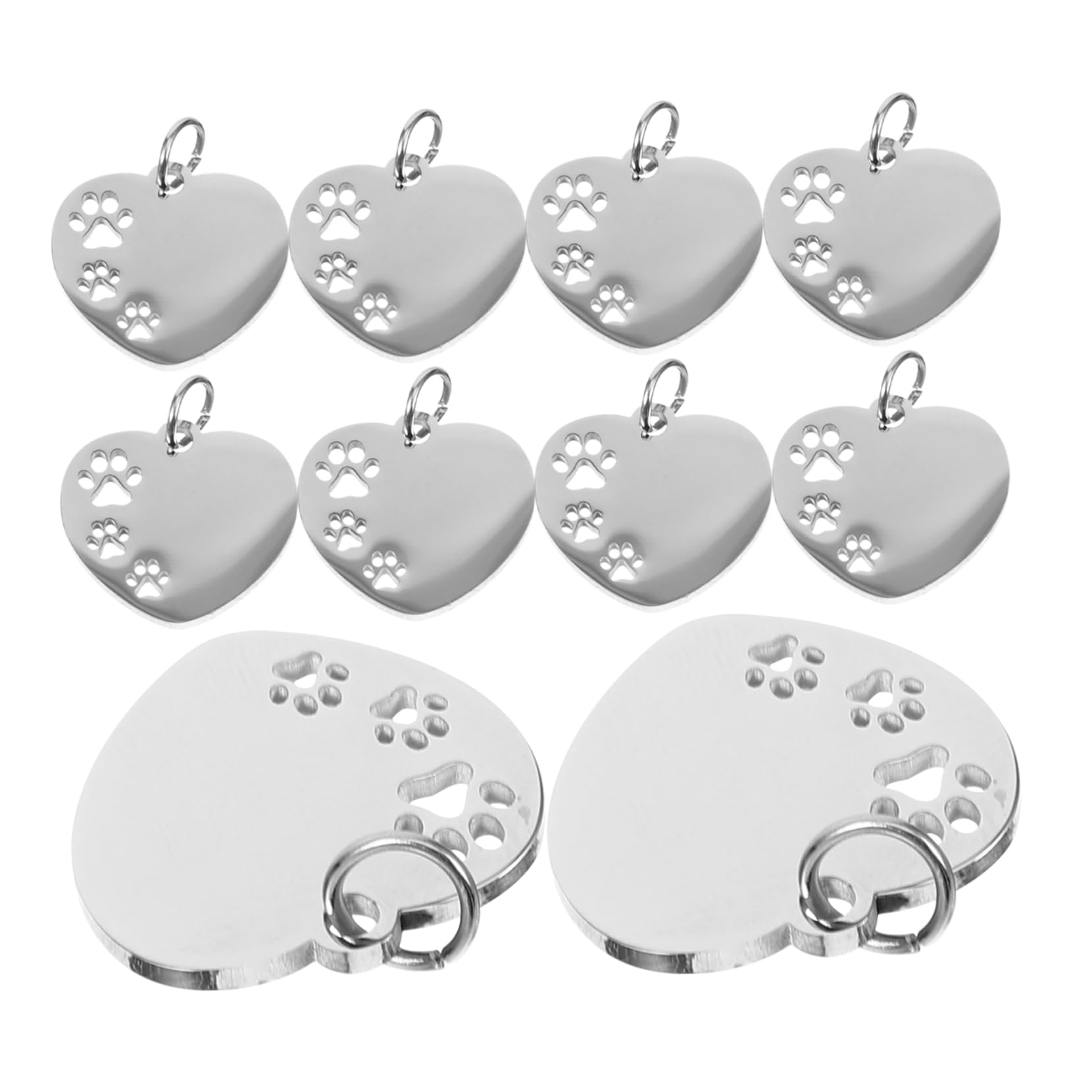 POPETPOP 50 Pcs colgante de etiqueta de perro placas perros personalizadas chapa perro personalizada mascotas etiquetas de perro encantos etiquetas de identificación del perro