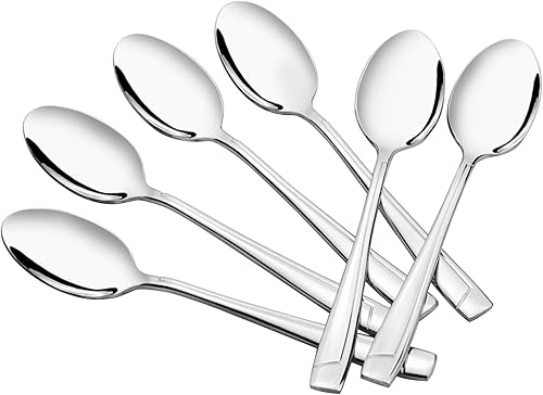 Anbers Cucharas de café espresso Demitasse de acero inoxidable, 5 pulgadas, 16 piezas