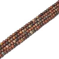 Vista 66 de Cuentas redondas sueltas de piedra de sangre africana de 0.157 pulgadas (0.157 in) para hacer joyas