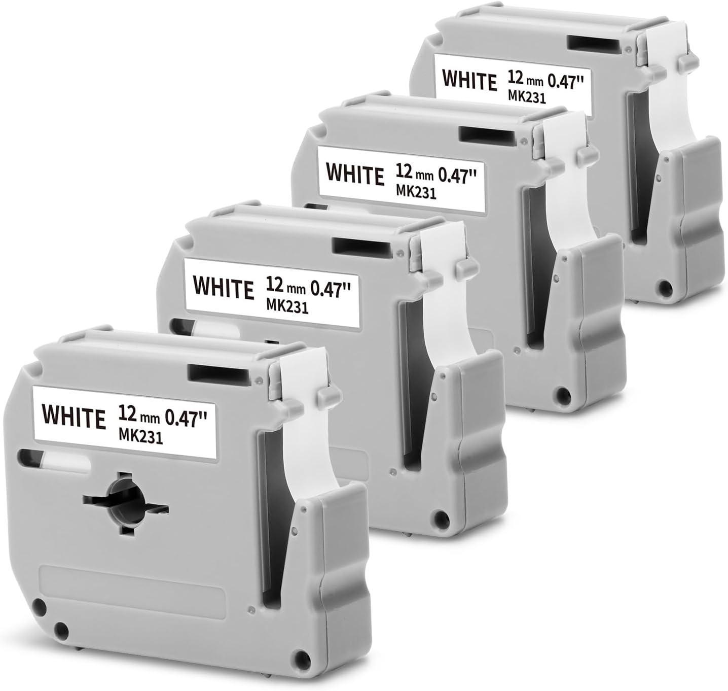 Etichette Adesive 12mm Nastro Etichette Brother TZe-231 12mm Nero Su Bianco - Compatibile Con Stampanti P-Touch Nastro Brother Pt-h107 - Foto 3