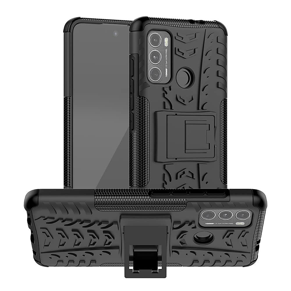 Lustree Armor Shock Proof Case Cover with Back Stand for Motorola Moto G60/ Motorola Moto G60s- (Black) (B09BL7YG2M) Amazon Price History, Amazon Price Tracker