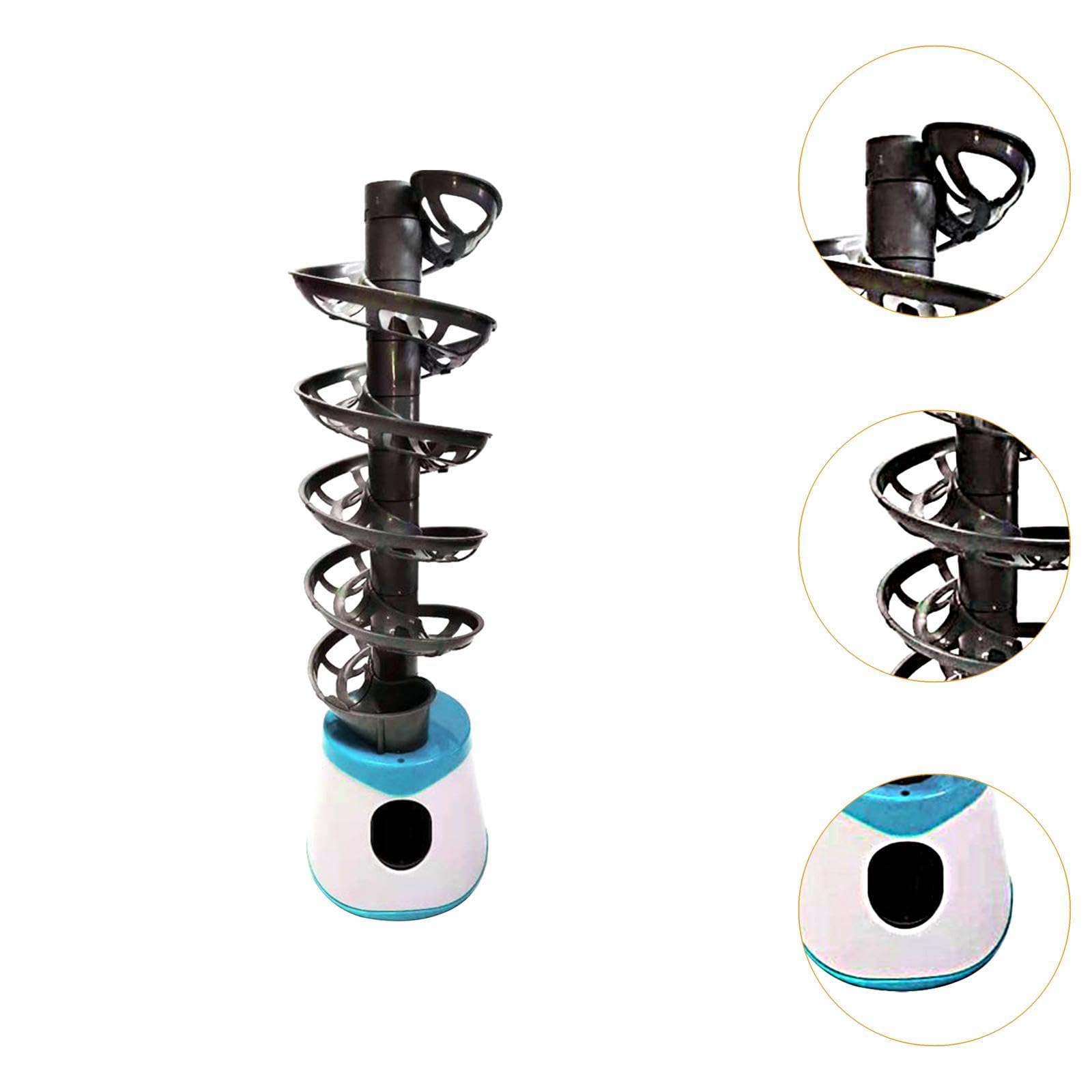 Tennis Robot Automatico Macchina per Lancio Pong Dispositivo Allenamento Tavolo Macchina Pitching Pratica Design Portatile PP Adatto a Bambini