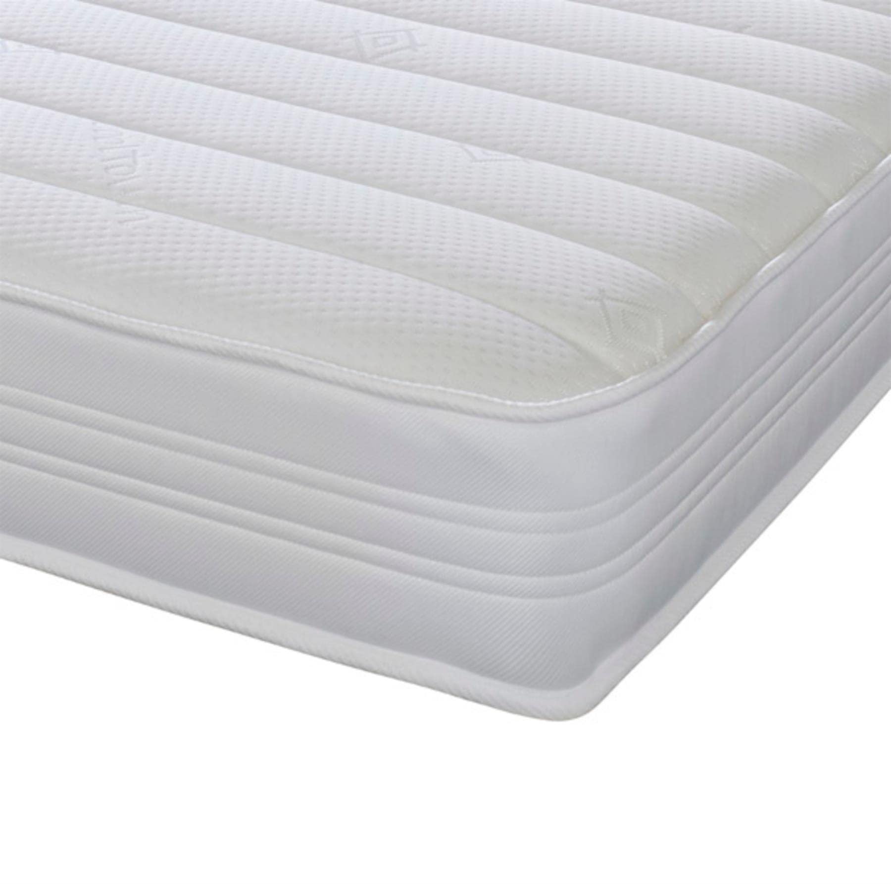 eXtreme comfort ltd Sirocco Hybrid White Small Single Mattress (75x190cm) | Memory Foam & Open Coil Spring | Airflow Breathable Cover | Medium Firm Comfort Support | 18cm Deep Value Mattress | UK Made