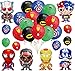 smileh Decoracion Cumpleaños Superhéroes Globos 18PCS Vengadores Cumpleaños Aluminio Globos para Niños Decoraciones de Fiesta Marvel Cumpleaños