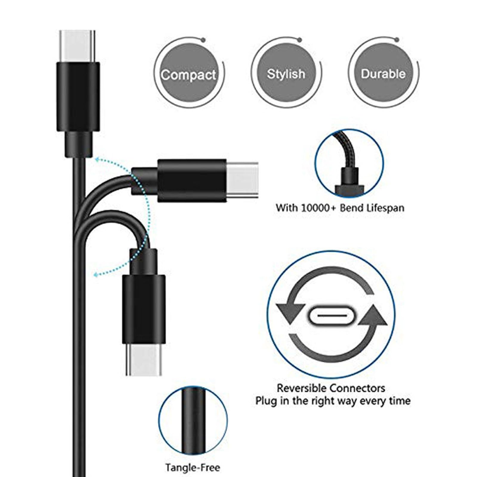Cavo di ricarica USB C di ricambio per controller wireless Xbox Series S/X e Xbox Elite serie 2