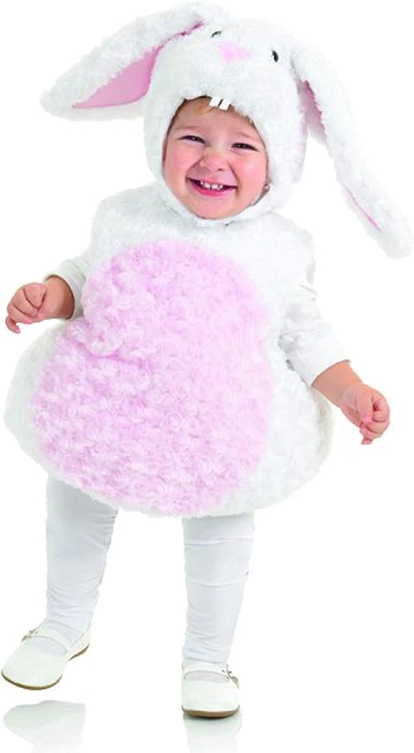 UNDERWRAPS unisex-child Toddler's Rabbit Belly Babies Costume Small White