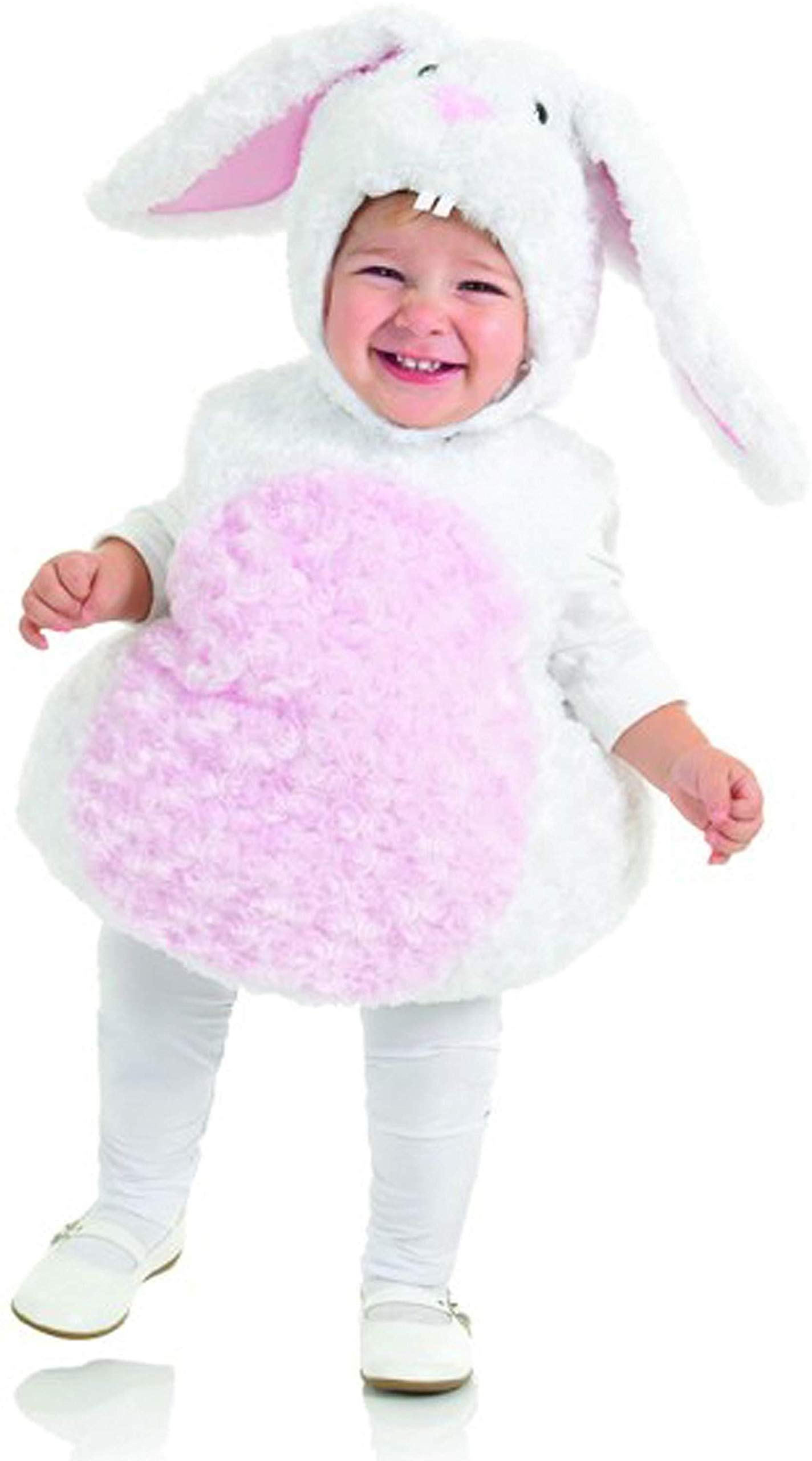 underwraps kid's toddler's rabbit belly babies costume childrens costume, white, small