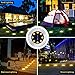 12 Pack 8LED Solar Garden Lights Outdoor Waterproof Sidewalk Disk Bright In-Ground Landscape Lighting for Lawn Patio Pathway Yard Steps Deck Walkway (Warm White) (12 Packs)