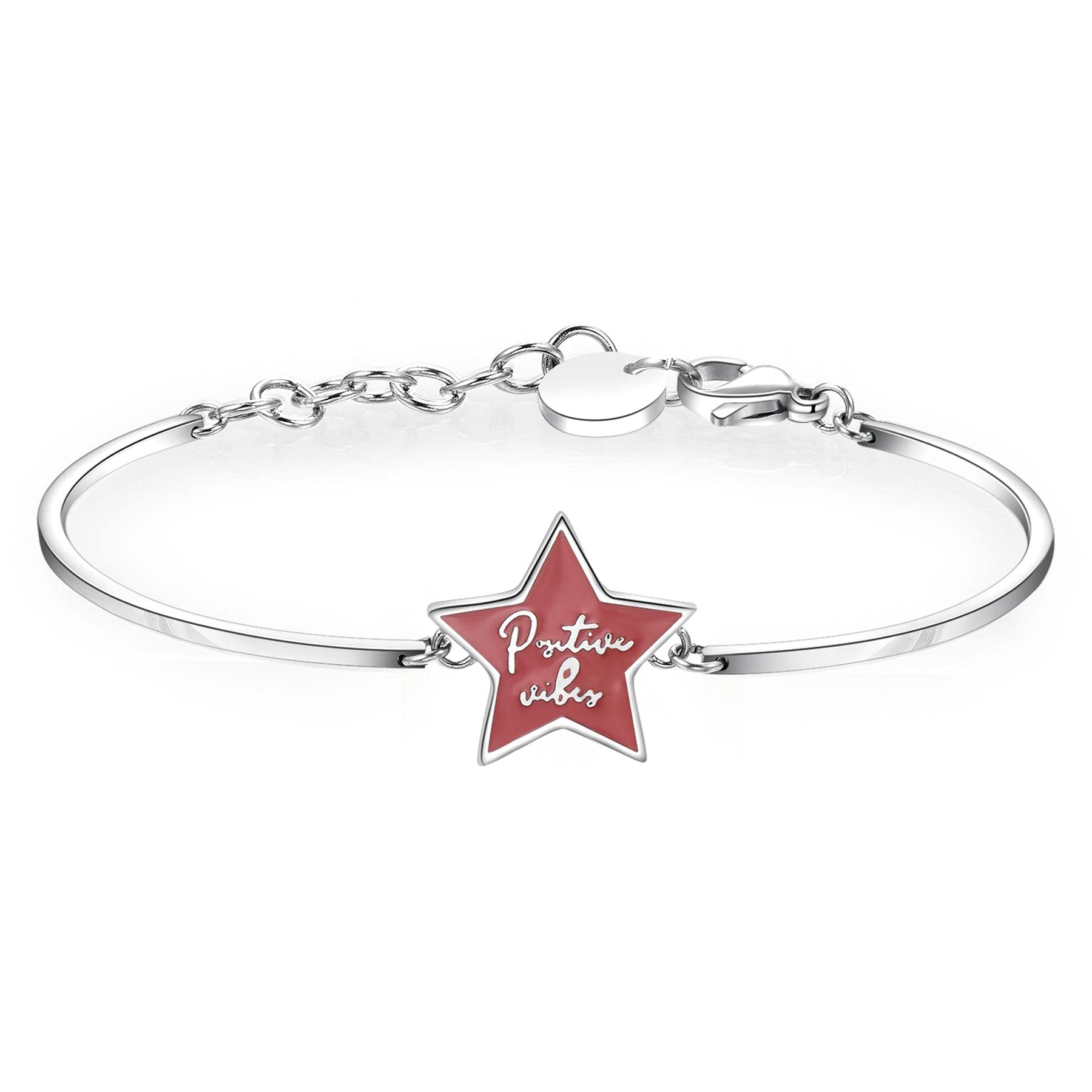 Brosway Bracciale Donna, Bracciale Rigido in Acciaio con Simbolo Stella | Collezione Chakra - BHK322