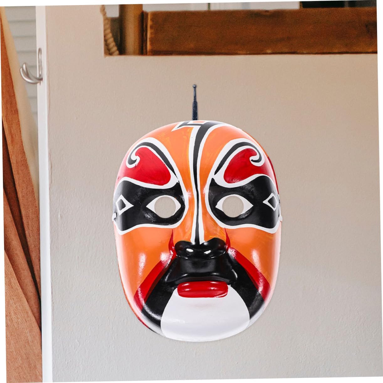 ULTECHNOVO 2pcs Chinese Traditional Mask Wall Decoration Decorative Plastic Cosplay Masks for Home Décor Traditional Chinese Prop for Parties and Celebrations