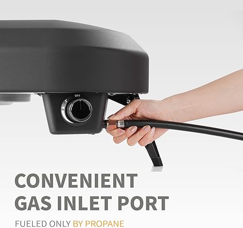 Miniatura 5 de EchoSmile Horno de pizza de gas para exteriores de 12 pulgadas, la olla de pizza de propano alcanza los 950 F, 60 segundos de cocción rápida,