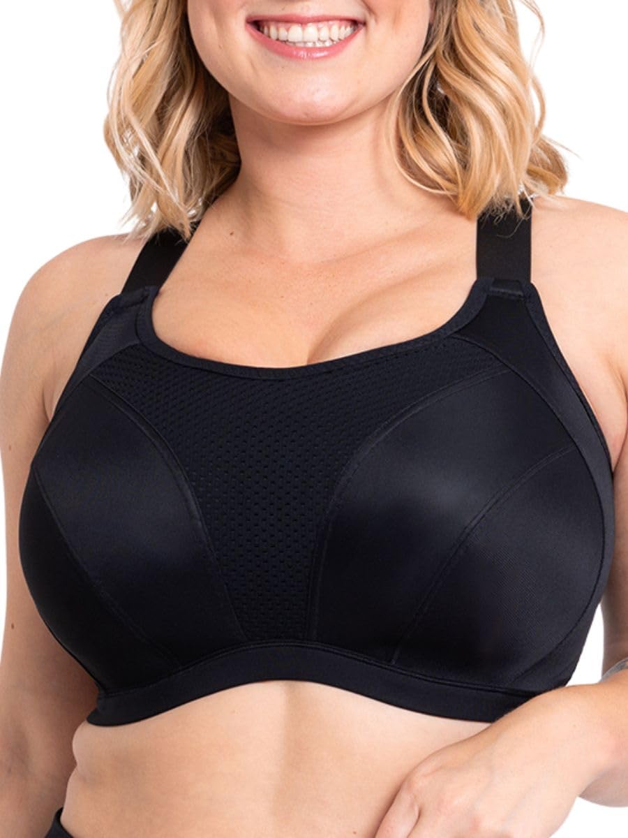 Curvy Kate Women's Black Everymove Underwired Multiway Sports Bra, 42F