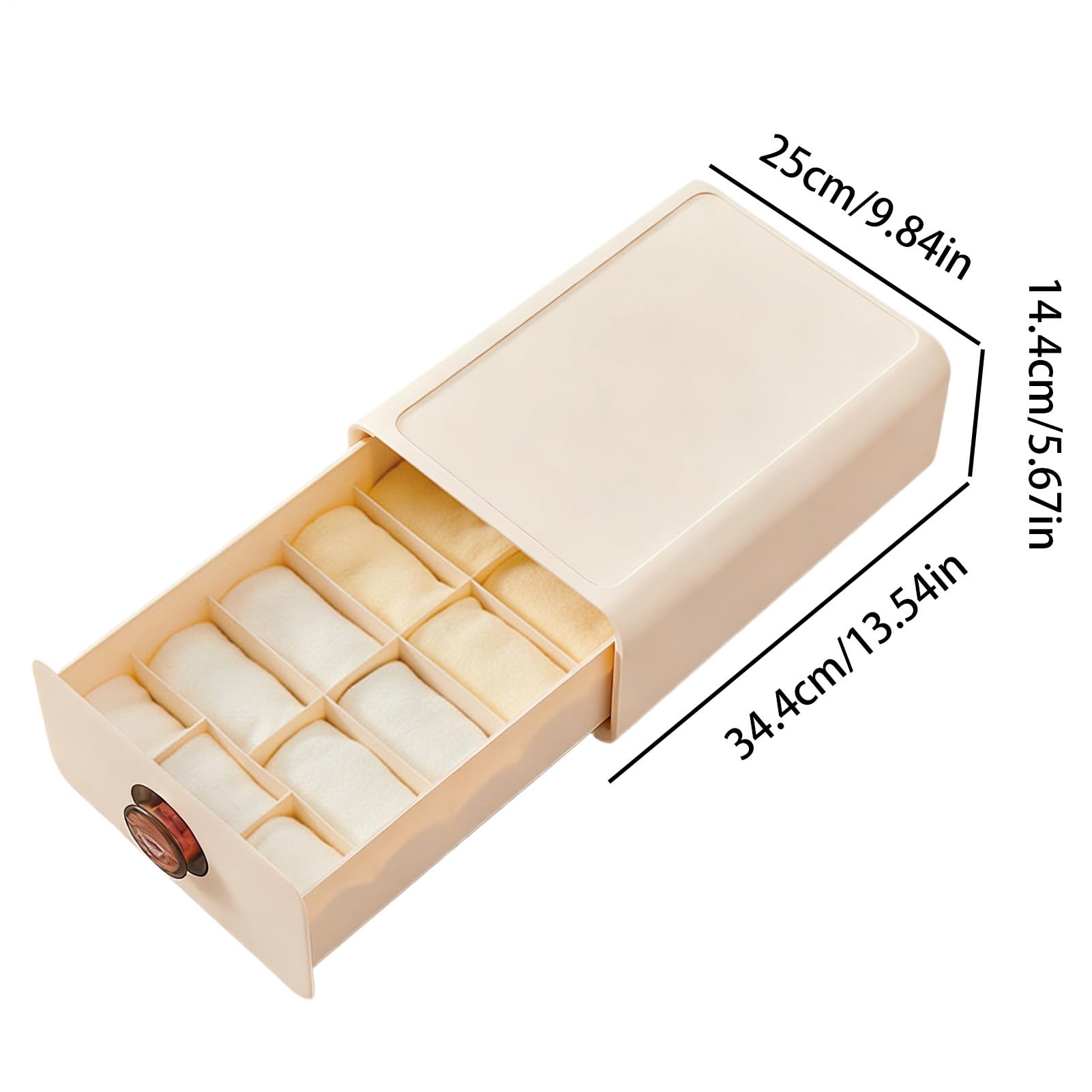 Organizzatore Cassetto Biancheria Intima Contenitore Multiscomparto per | Organizzatore Per Calze E Intimo per Reggiseni Cravatte Sciarpe Camicie per Camera da Bagno Guardaroba