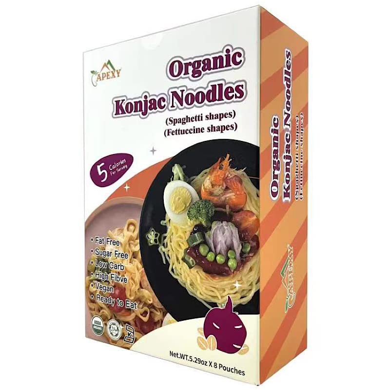 Buy Apexy Shirataki Konjac Noodle 8 Pouches Total 53.6oz. Low Calorie