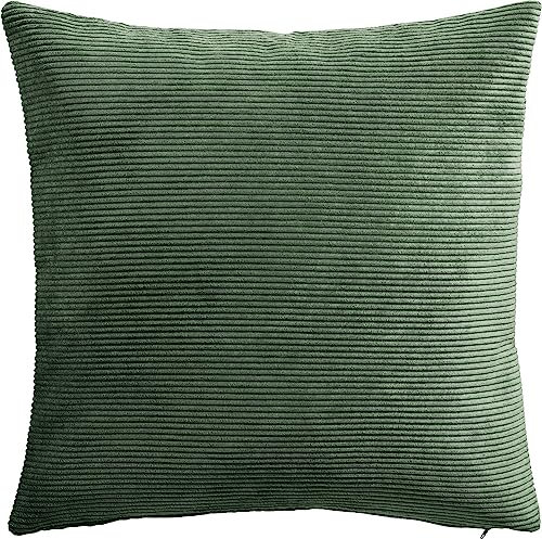 Erwin Müller Kissenhülle Glasgow Cord Oliv Größe 40x40 cm