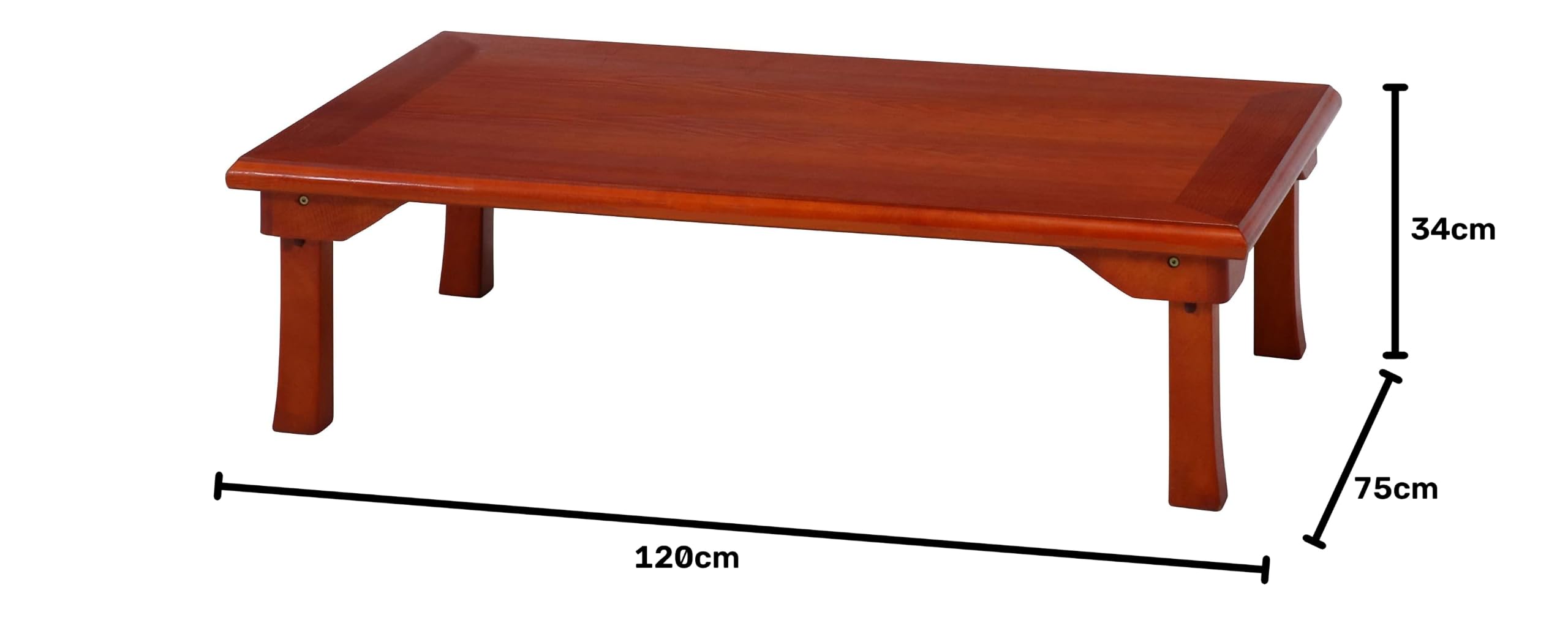 Amazon｜不二貿易 座卓 テーブル 折りたたみ 幅120×奥行75×高さ34cm