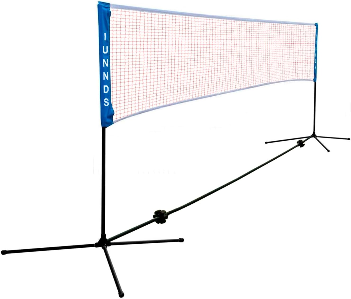 Portable Large Volleyball Badminton Tennis Net with Carrying Bag Stand/Frame (14 ft)