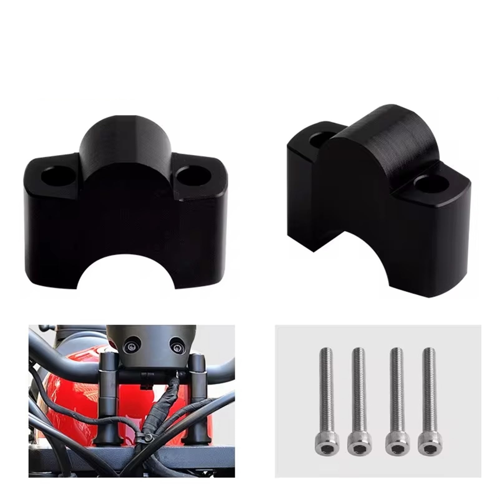 Moto Manubrio Riser Per REDEL Per CMX300 Per CMX500 Riser Manubrio Motocicletta Riser Manubrio Lega Alluminio 30 Mm Accessori Motociclette