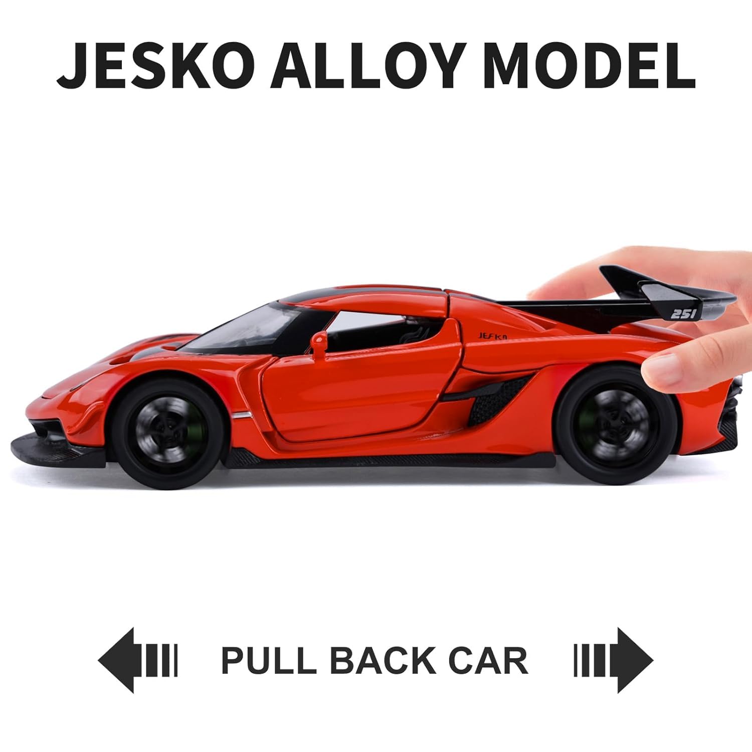 FEXXA 1:32 Scale Koenigsegg Jesko Die-Cast Metal Car with Sport