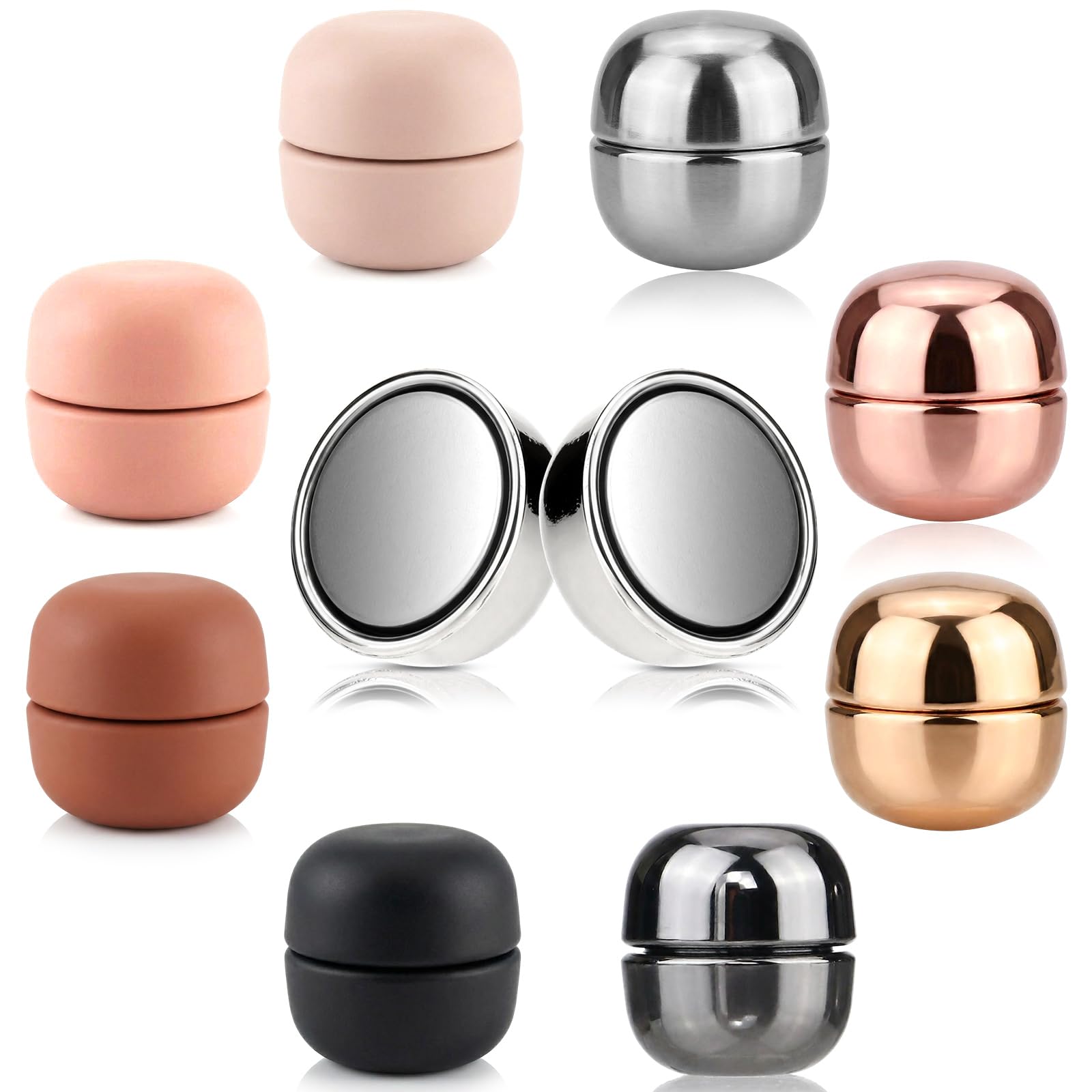 Photo 1 of Pairs Strong Magnetic Hijab Pins, Pinless No-Snag Hijab Magnets, Scarf Magnet Pin, Magnetic Buttons Veil Pins, Multi-Use Hijab Magnetic Pins for Clothes Dress Scarves Shirts, Shiny and Matte Style