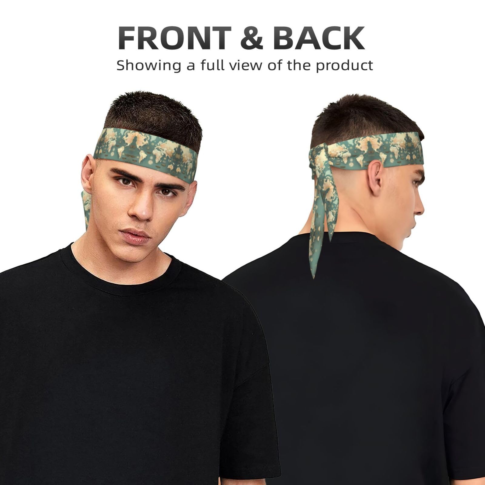 YQxwJL Stirnbänder Mit Totenkopf-Druck - Verstellbare Bandanas Für Sport & Style