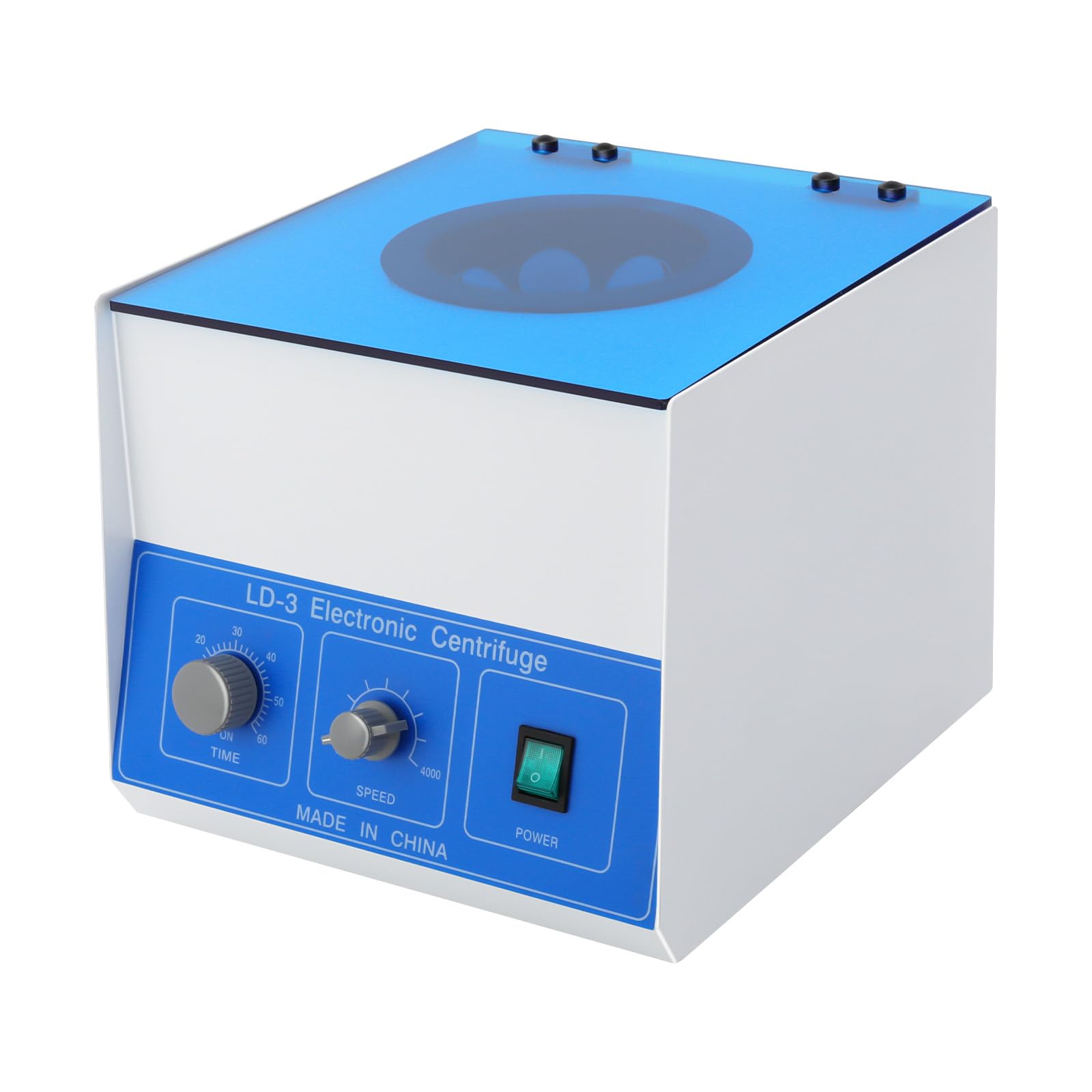 Desktop Electric Centrifuge Machine,50ml*6 LD-3 Electric Desktop Centrifuge Machine 4000rpm Electric Centrifuga Machine w/Timer and Speed Control 110V Centrifugadora De Plasma For Lab Medical Practice