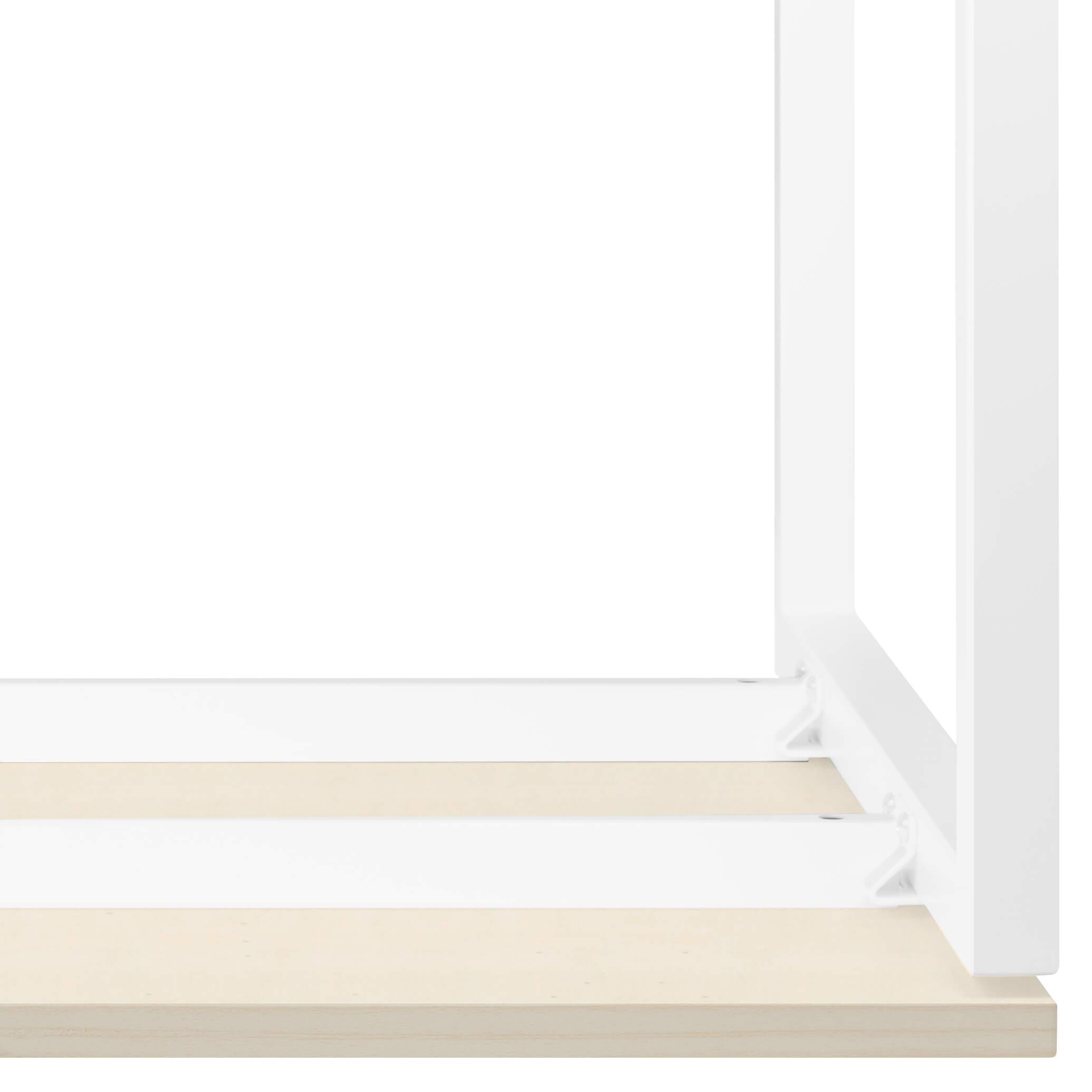Weber Büroleben GmbH NOVA Tavolo riunioni 160 x 80 cm acero 4 – 6 pers. Tavolo da riunione, colore struttura: bianco