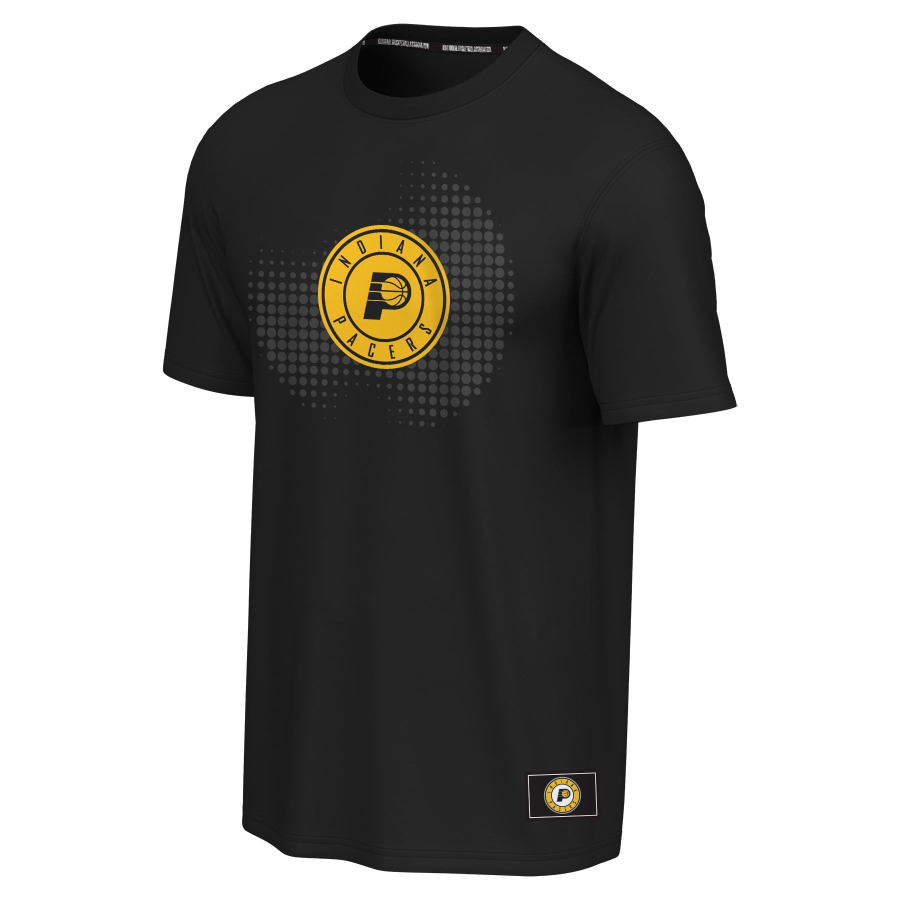 NBA Mens Youth Graphic Tee, Black, XXL EU