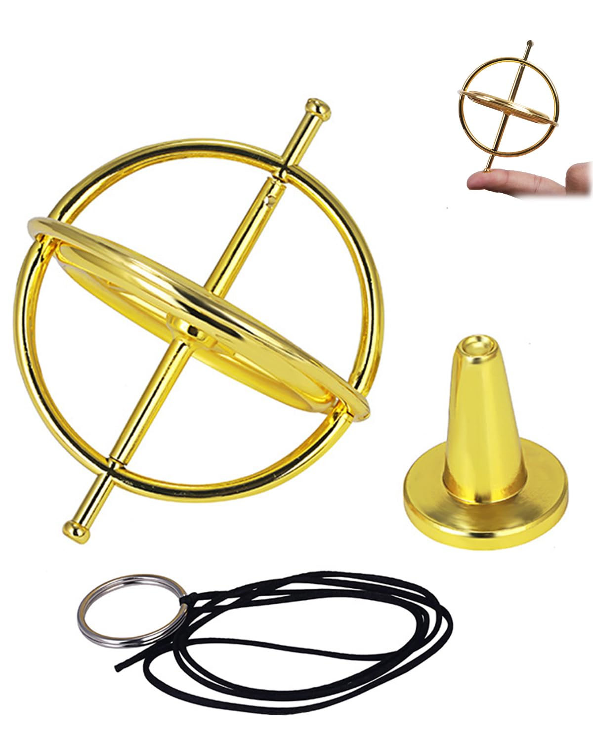 Gyroscope, Creative Fingertip Precision Gyroscope Spinner, Balance Metal Stress Relief Toys, Toys & Hobbies | Educational | Science & Nature Physics Toys (Golden) (B0DDBRRV1C) Amazon Price History, Amazon Price Tracker