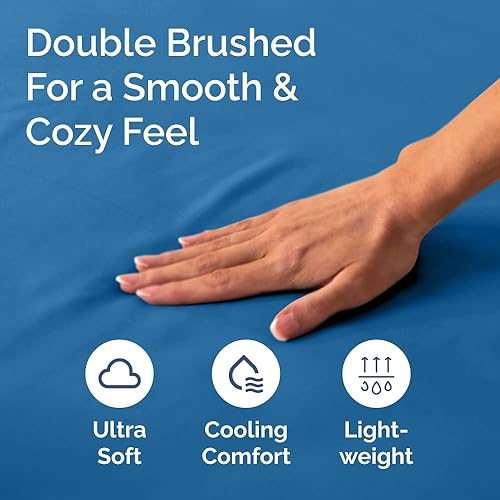 Miniatura 235 de King Fitted Bed Sheet - Bottom Single Fitted Sheet Only - Ultra-Soft Hotel Luxury Bedding w/ 8-16 Inch Deep Pockets - Breathable, Cooling & Wrinkle