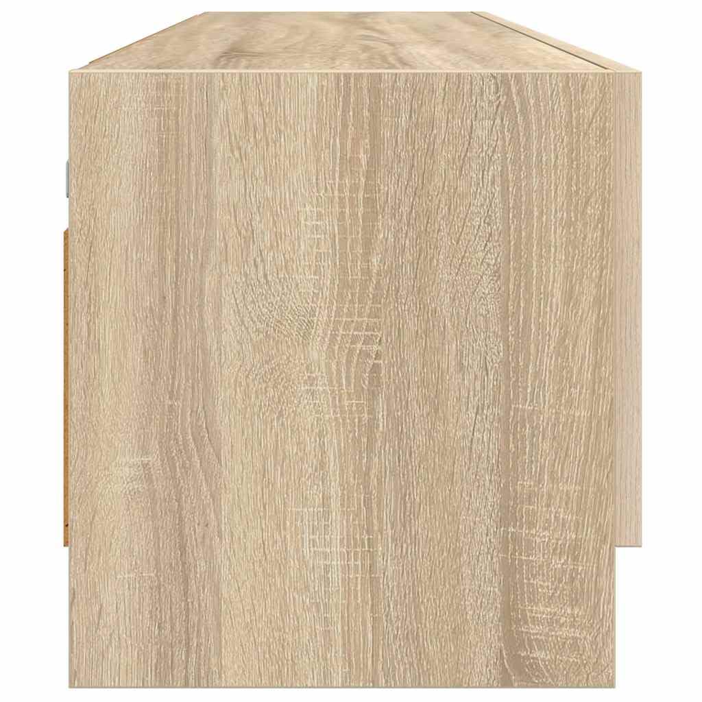 Kleiderschrank Sonoma-Eiche 70x32,5x35 cm Holzwerkstoff mit Kleiderstange und Stauraum für Schlafzimmer, Flur, Kinderzimmer, vielseitige Aufbewahrungslösung