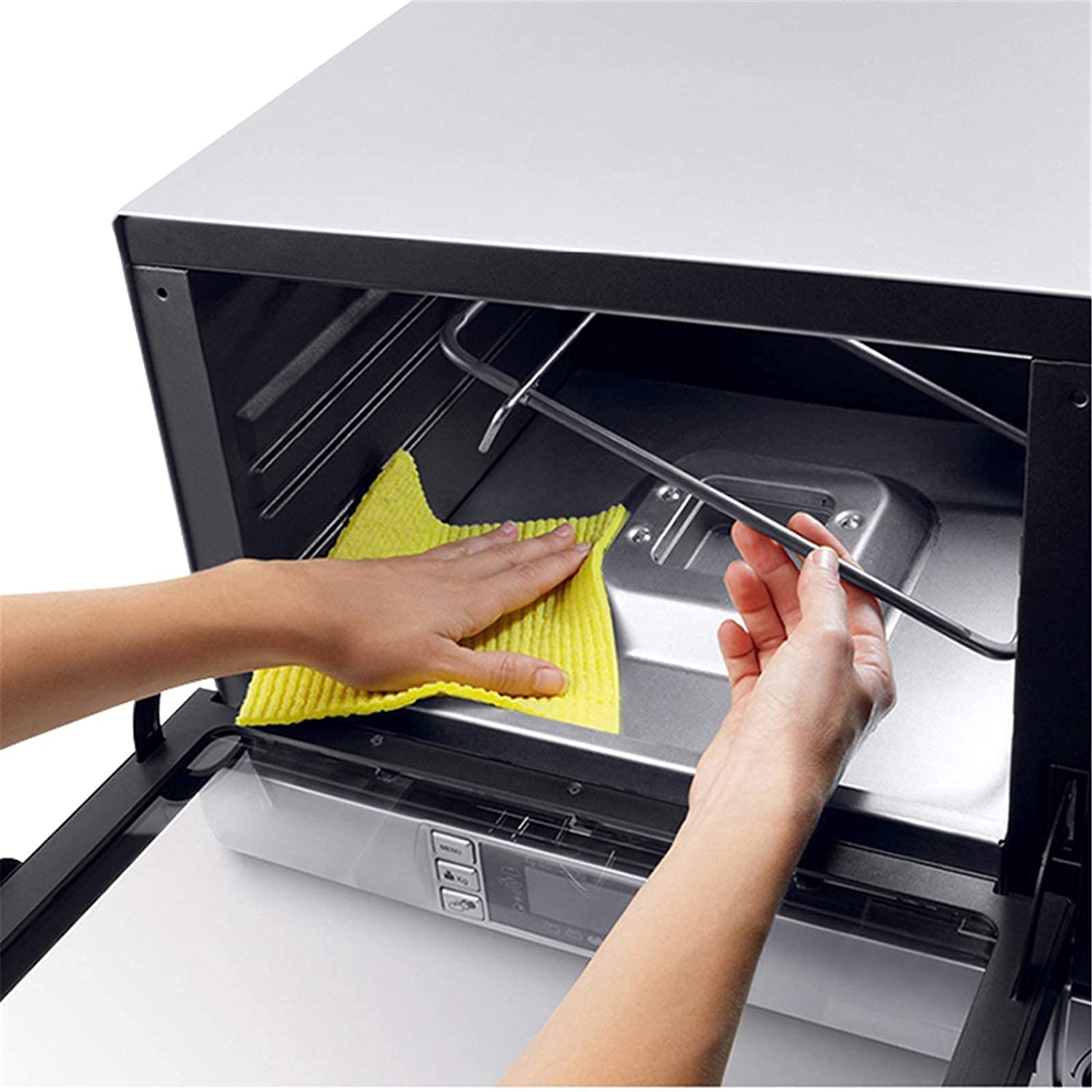 Oven Solo Forno a microonde in Silver Tact Forno Elettrico Singolo Integrato - Fornello alogeno a convezione Premium in Acciaio Inossidabile Ideale per arrostire, cuocere al Forno Estetico e