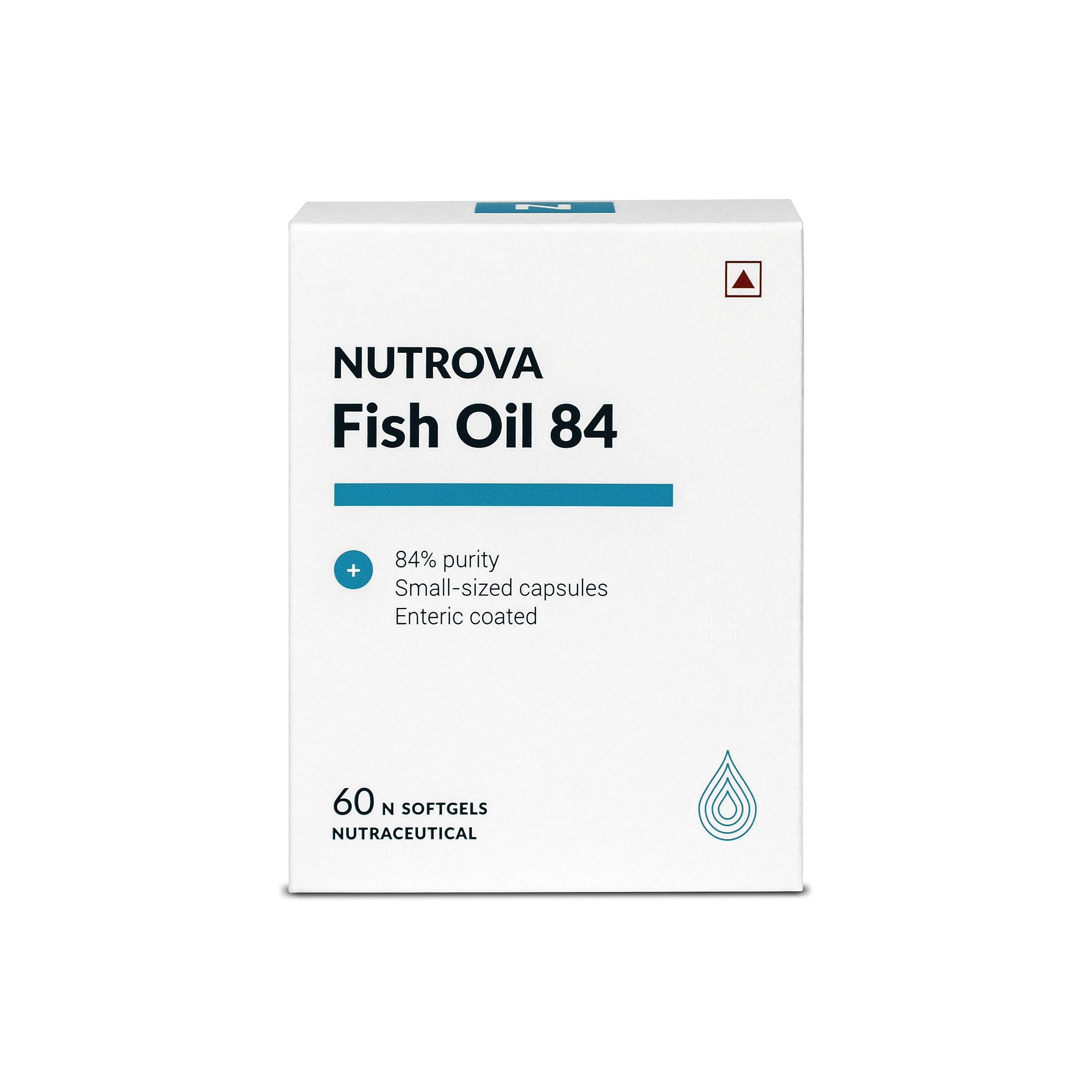 Buy NUTROVA Fish Oil 84 Omega3 High Purity, Heavy Metal Tested, Small