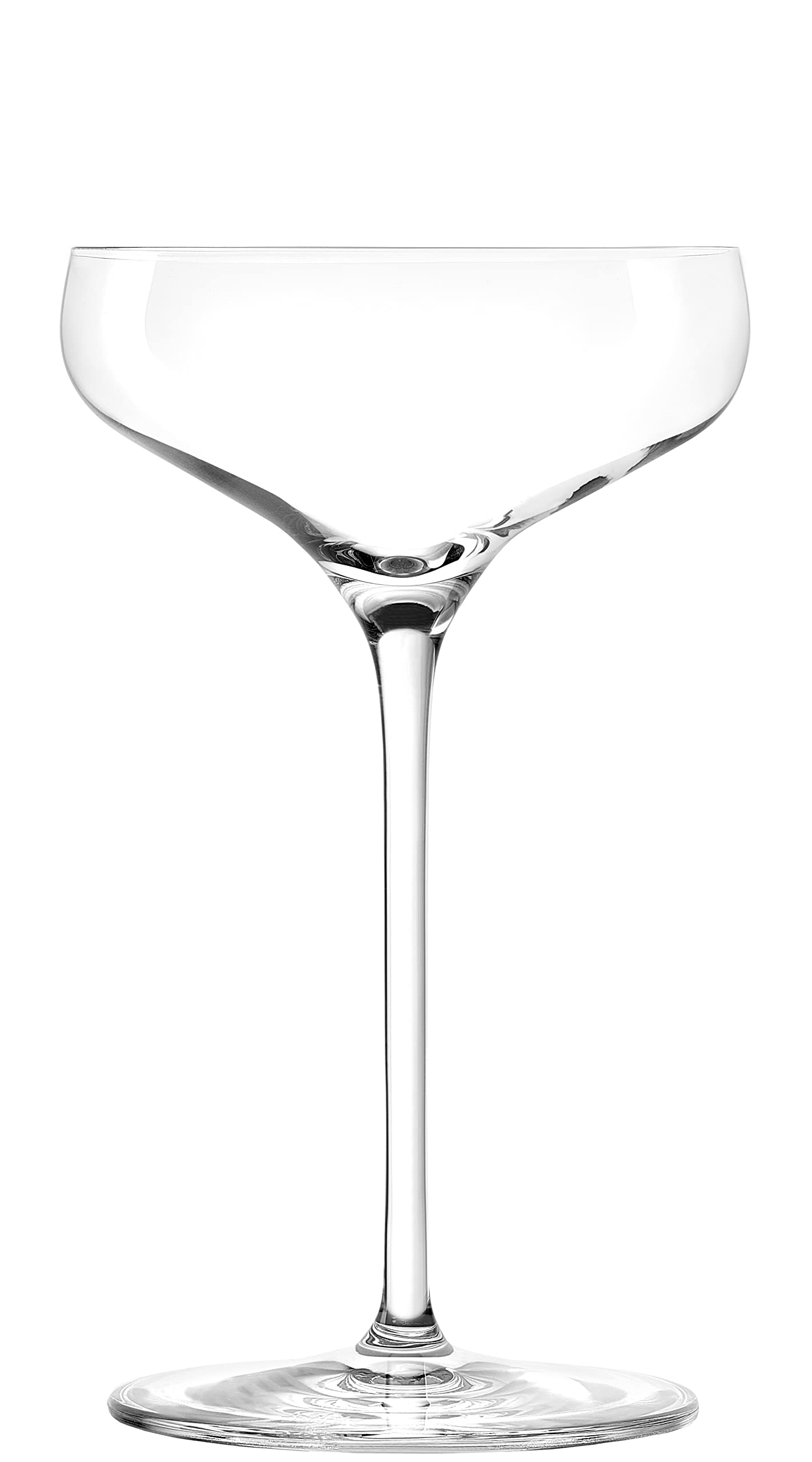 Stölzle Lausitz Twist Champagne Bowl Set of 6 I Made of High-Quality Crystal Glass 220 ml I Champagne Glasses Set Dishwasher Safe I High Break Resistance