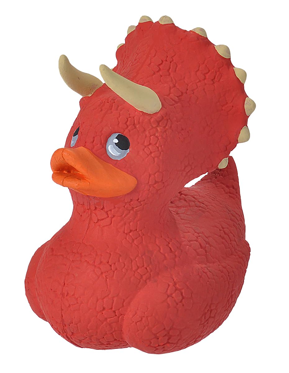 Wild Republic 23210 Rubber Ducks Bath, Kids Gifts, Stocking Stuffers, Water Toys,Red,Small
