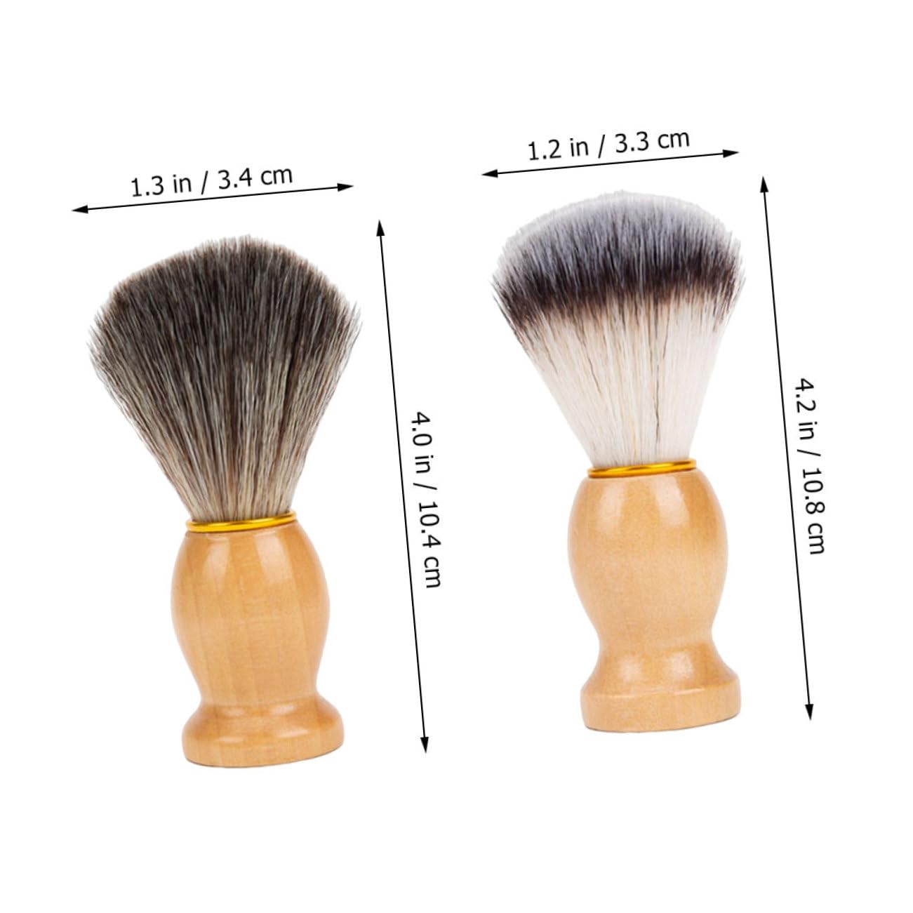 NULYLU 2pcs Salon Shaving Brush Household Shaving Brush Shaving Brush for Salon Shave Brush Neck Duster Beard Shaving Multipurpose Male Shaving Brush Beard Care Supplies
