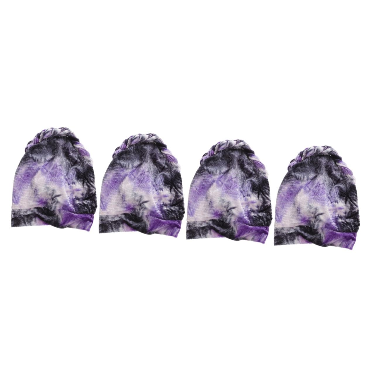Healeved 4piezas Toalla De Secado Rápido para Cabello Envoltura De Microfibra para Secar El Pelo Húmedo para Mujeres y Niñas Gorro Absorbente De Diseño Simple