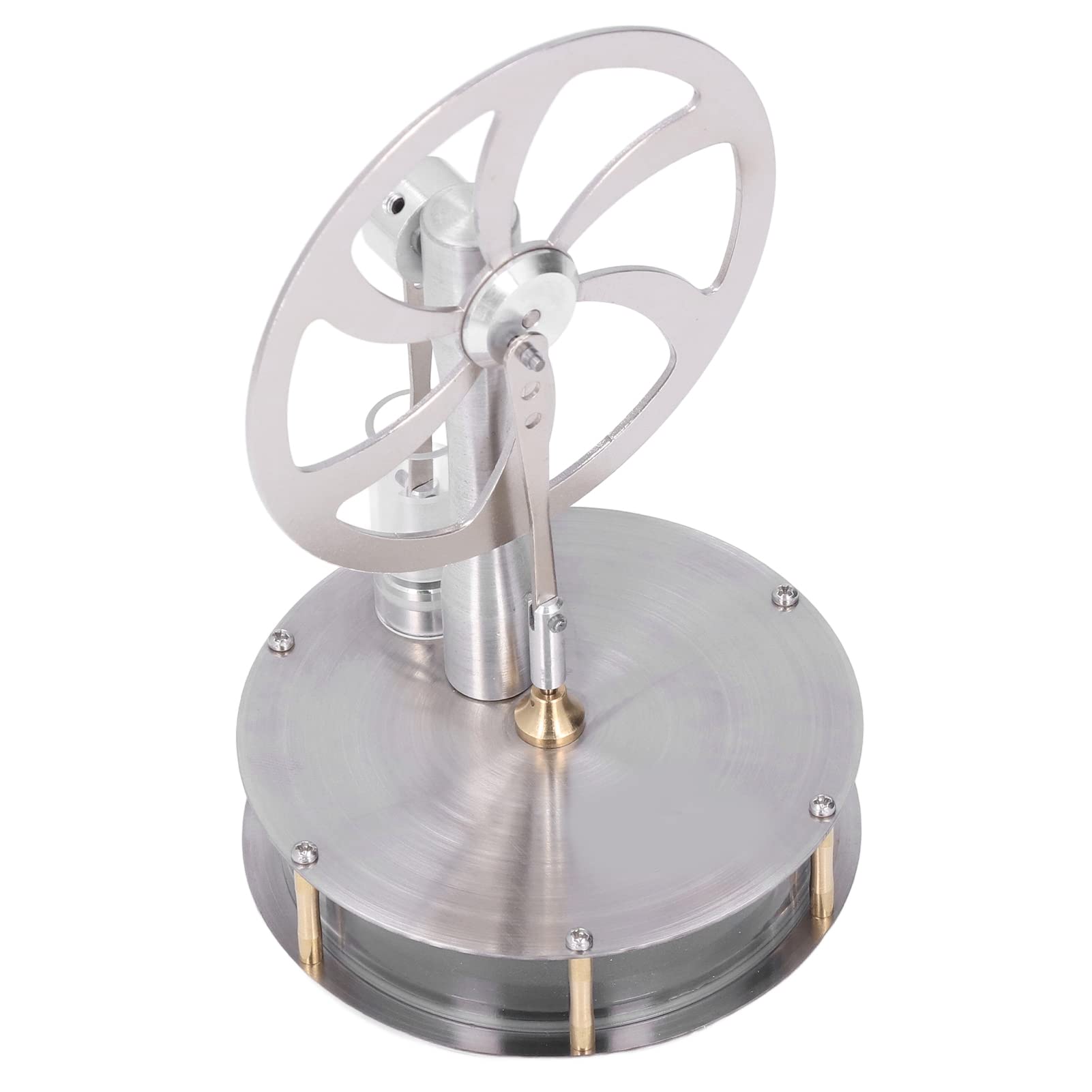 Yosoo Health Gear Stirlingmotor-Modell, Physikalisches Motormodell aus Edelstahl, 8,8 X 14,5 cm, Wiederholt Zerlegt, Visuelle Mechanische Demonstration, Lernspielzeug für über Jahre