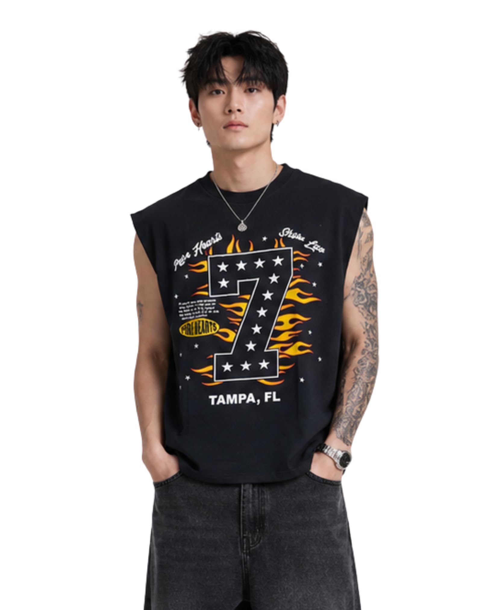 Men's Sleeveless Graphic Tank Top.-image-23