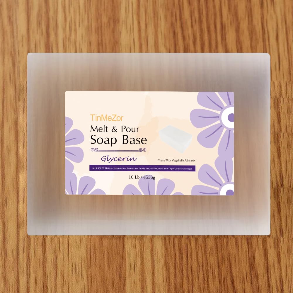 Glycerin Soap Base, Melt and Pour Soap Base, SLS/PEG Free 10 LB
