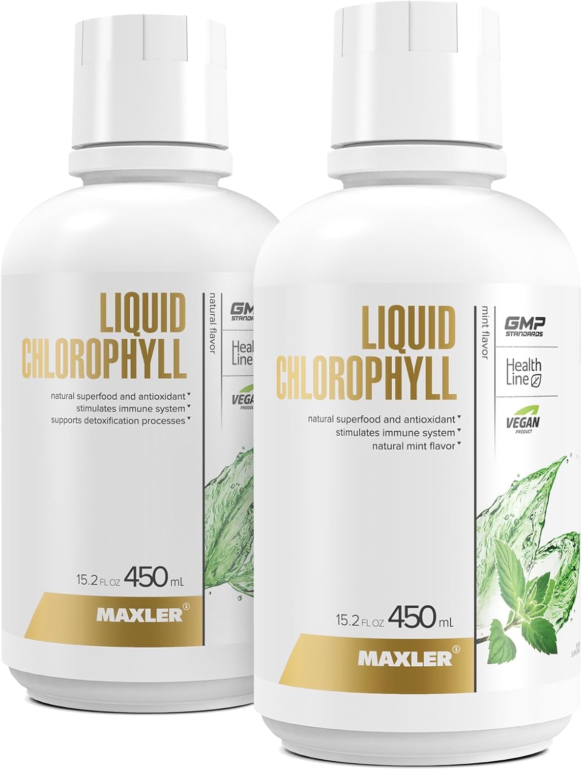 Maxler Liquid Chlorophyll Mint & Natural Flavors Bundle