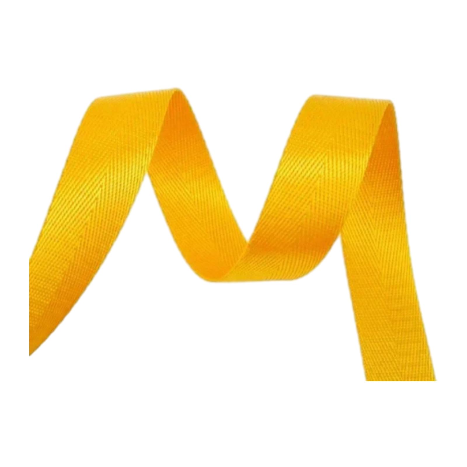 5M 20-38mm Nylon Webbing Band, Strap Bag Backpack Material, Sewing Binding Tape,Yellow,25mm — image 1