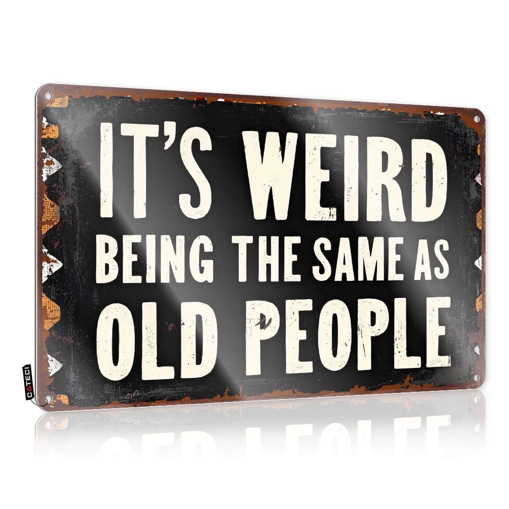 Fzfn Colour It's Weird Being The Same As Old People. Bedroom Stuff Farmhouse - Signs Soft Bath Vintage Wall Art(30X40cm)