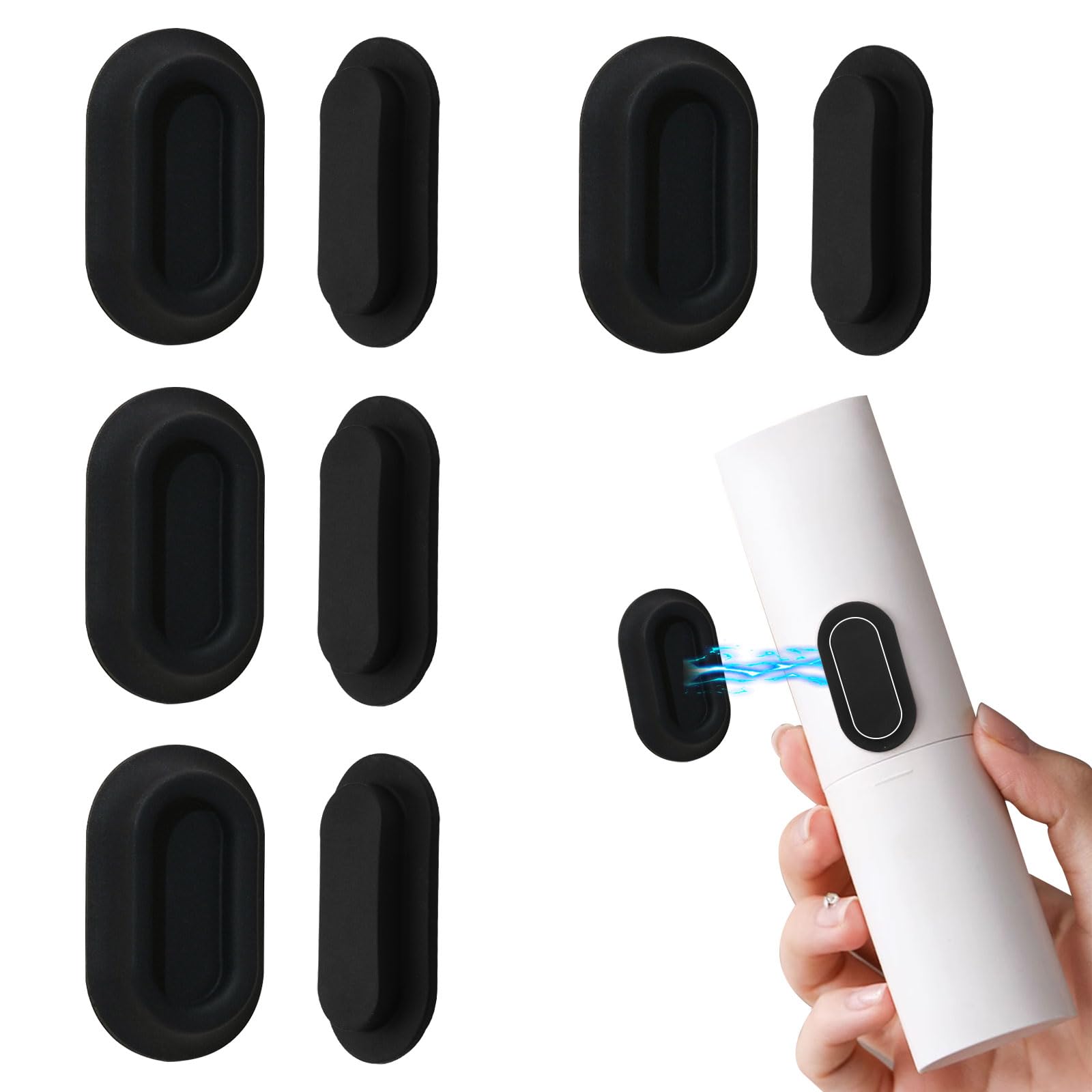 Supporto Magnetico Per Telecomando - 4 Pezzi, Adesivo, Per Parete O Scrivania, Silicone - Foto 6