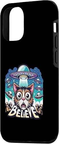 Miniatura 5 de iPhone 13 Pro Max Believe in Ufo - Alien Believer funny cat Case