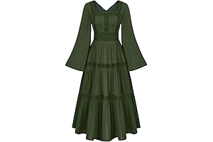 Flowy Peasant Renaissance Dress for Women