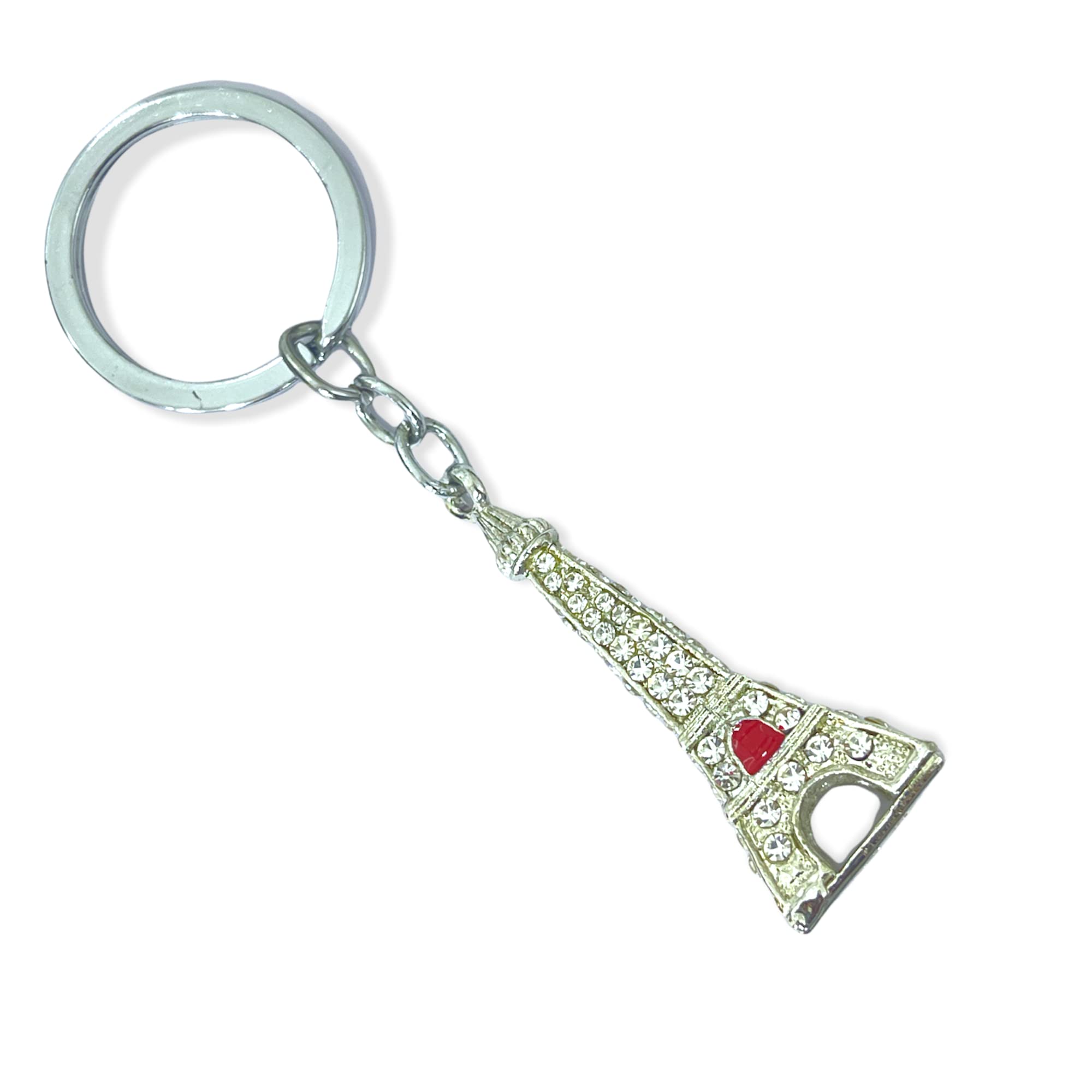 AUGENAUGEN Premium Paris Stainless Steel Keychain Metal For Gifting With Key Ring Anti-Rust (Pack Of 1)