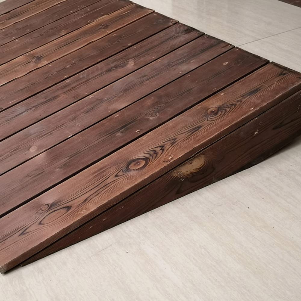 Drewniana rampa progowa do wózka inwalidzkiego, 10 cm, 18 cm, 20 cm, 25 cm, antypoślizgowa, rampa przejściowa do domu, drzwi wejściowych, podwórka, patio, wejścia