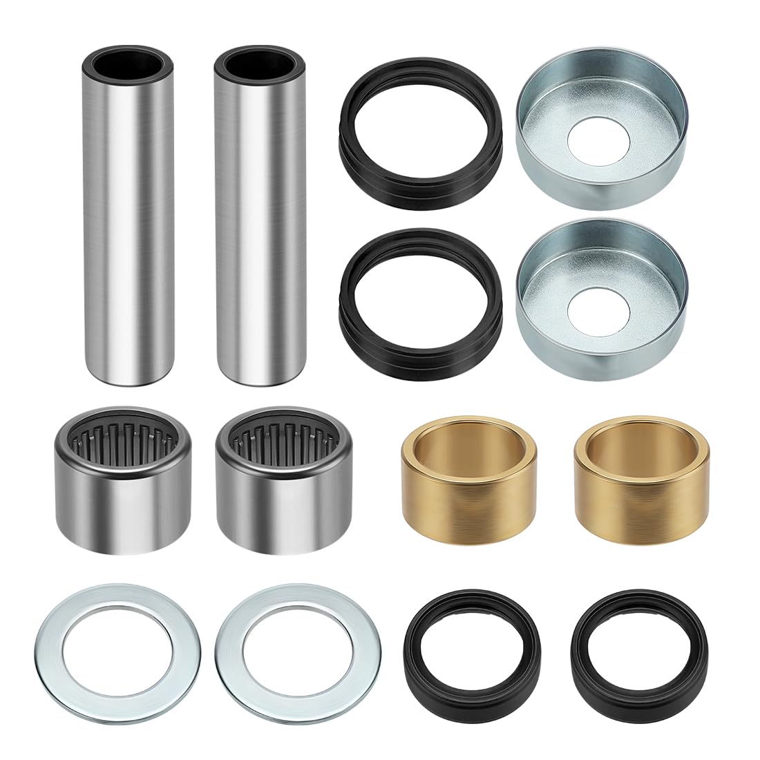 Kit de reconstrucción de rodamiento de brazo oscilante, sello y tapa para Yama-ha YFZ450 2004-2013, YFZ450 Bill Balance Edition 2006-2007, YFZ450 SE 2007-2008